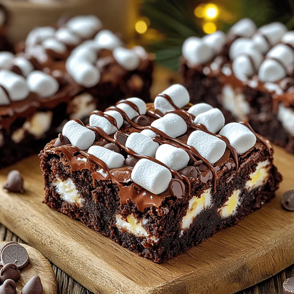 Marshmallow Frosted Brownies Irresistible Dessert Delight