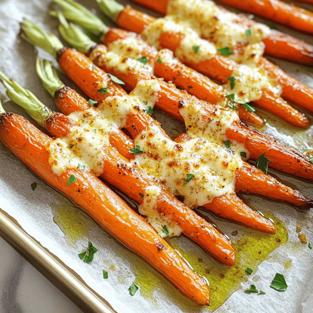 Garlic Parmesan Roasted Carrots Flavorful Side Dish