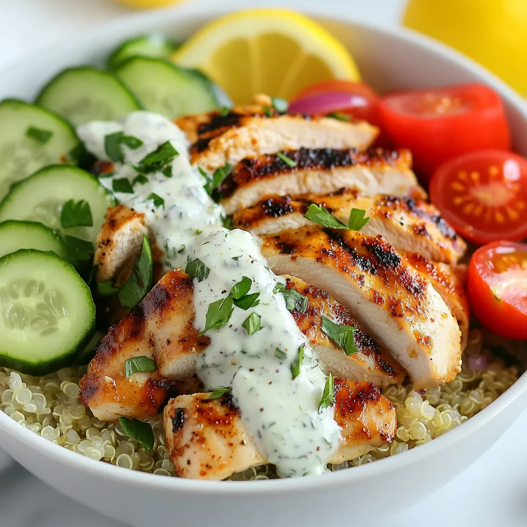 Greek Chicken Gyro Bowls Flavorful and Easy Recipe