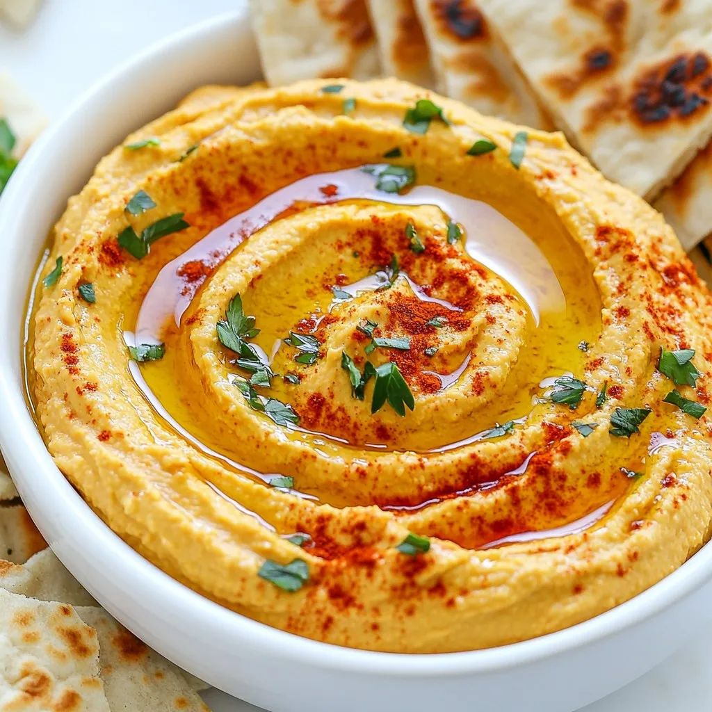 Roasted Red Pepper Hummus Flavorful and Easy Recipe