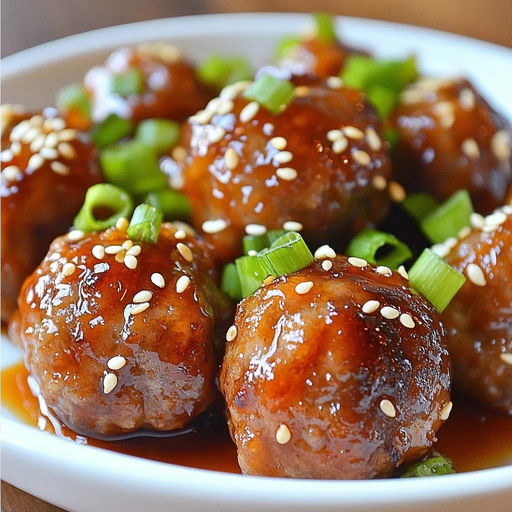 Honey Garlic Meatballs Savory Flavorful Delight