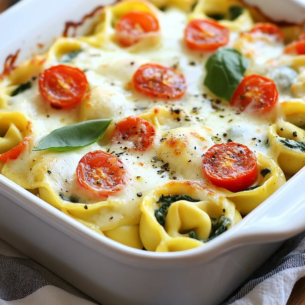 Creamy Spinach Tortellini Bake Flavorful and Easy Dish