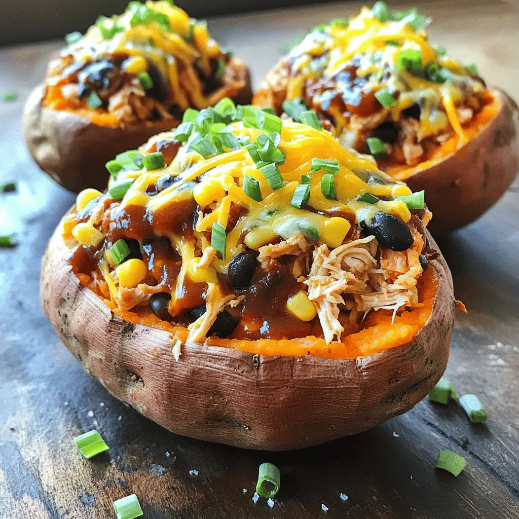 BBQ Chicken Stuffed Sweet Potatoes Easy and Tasty Meal