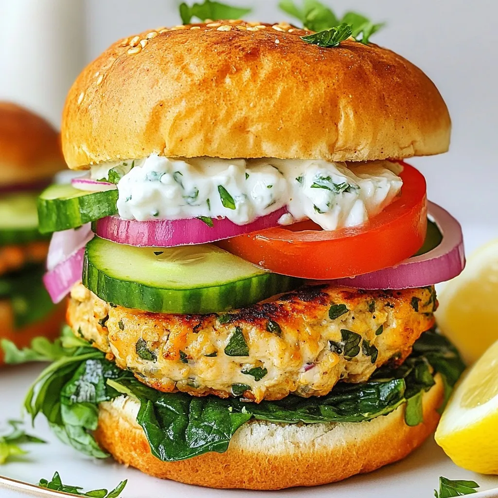 Greek Chicken Burgers Flavorful and Easy Recipe