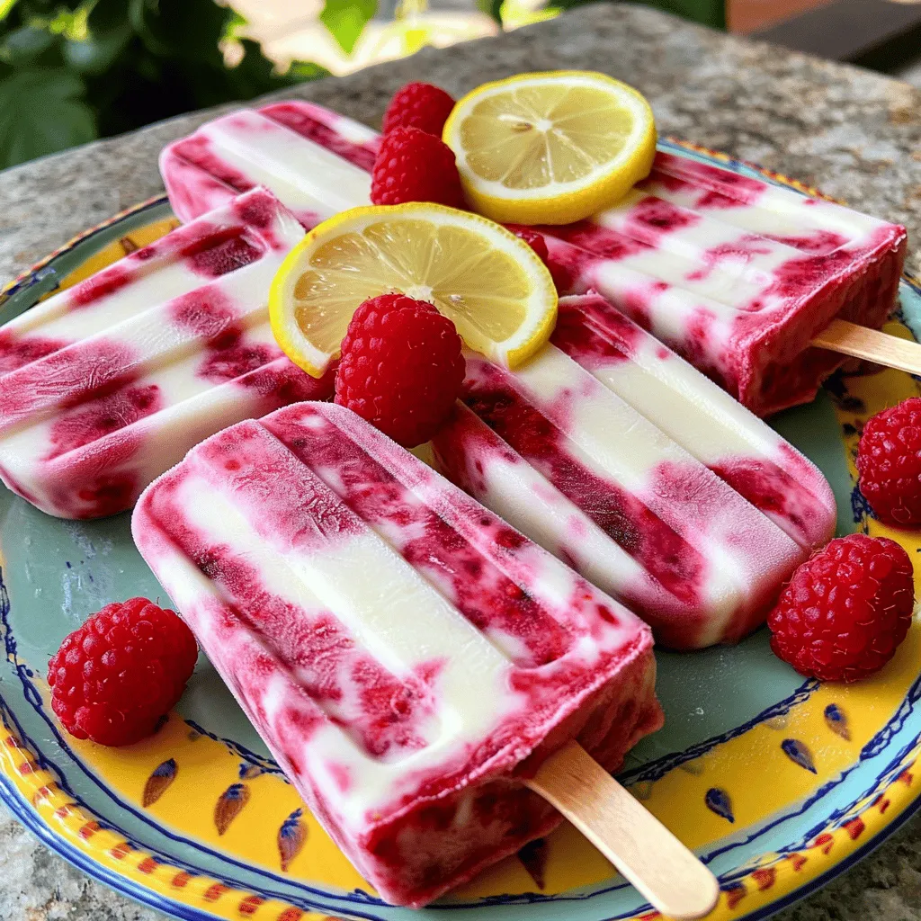 Raspberry Lemon Yogurt Popsicles Refreshing Summer Treat