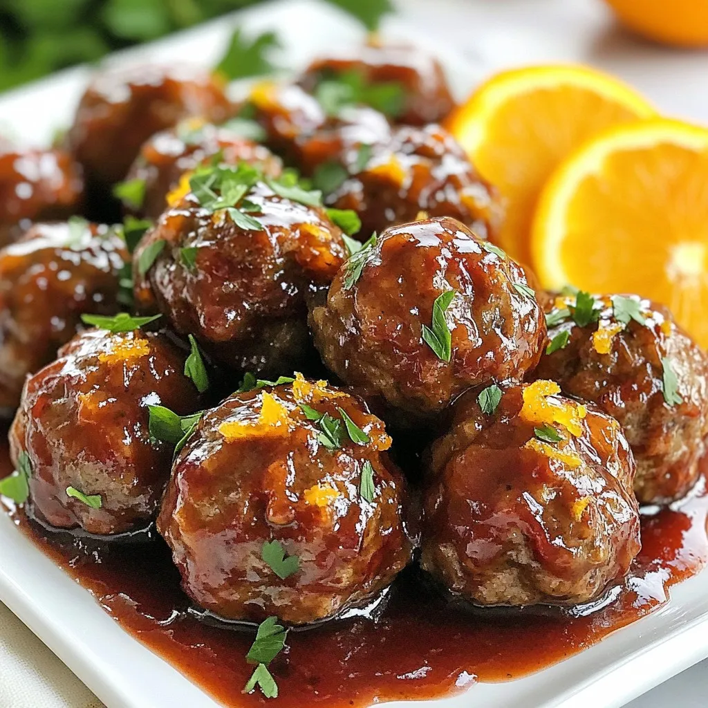 Cranberry Orange Glazed Meatballs Savory and Simple Recipe