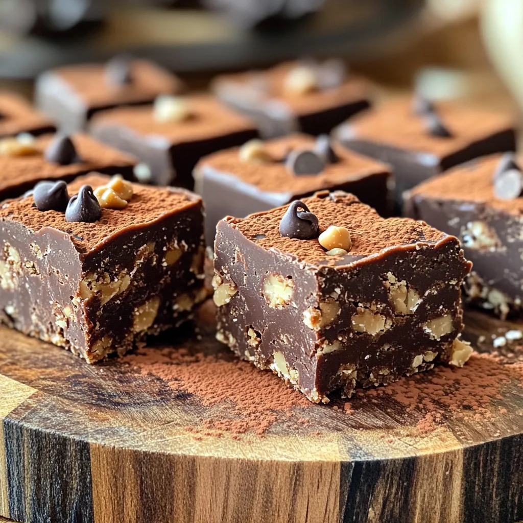 Chocolate Peanut Butter Oat Fudge Deliciously Simple Treat