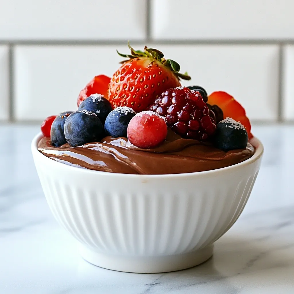 Greek Yogurt Chocolate Mousse Rich and Creamy Delight