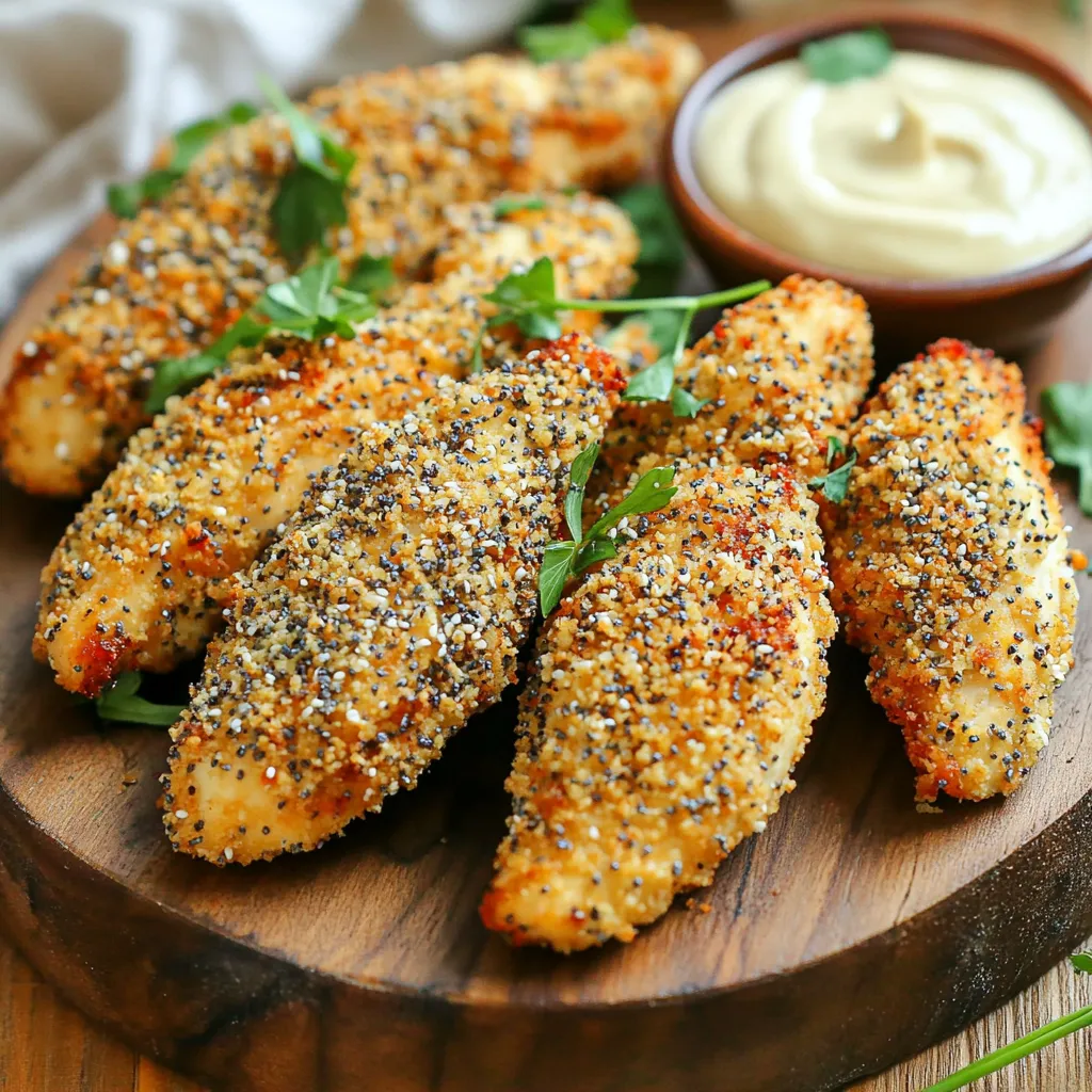 Air Fryer Everything Bagel Chicken Tenders Delight