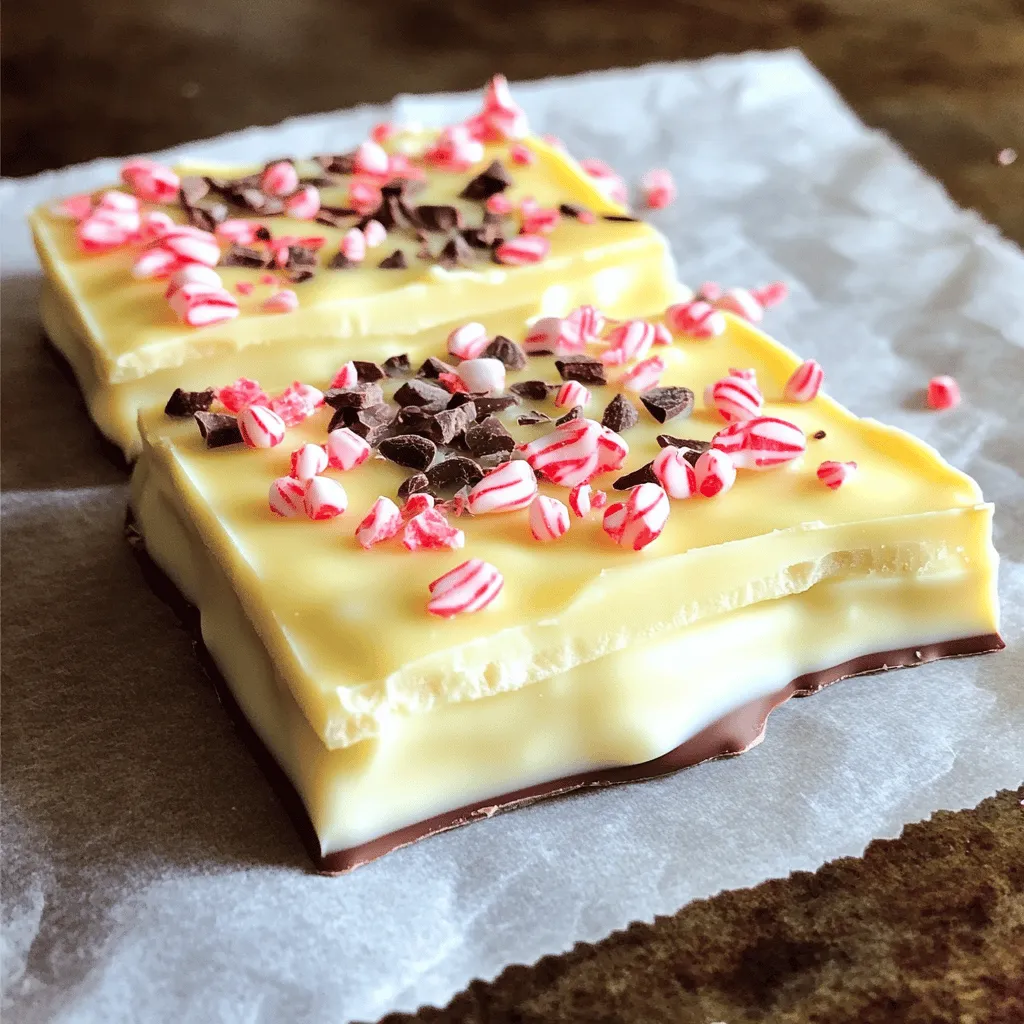 White Chocolate Peppermint Bark Festive Holiday Treat