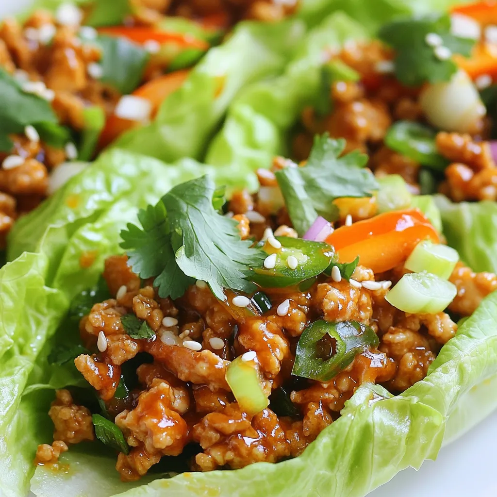 Sweet Chili Chicken Lettuce Wraps Tasty and Easy Meal