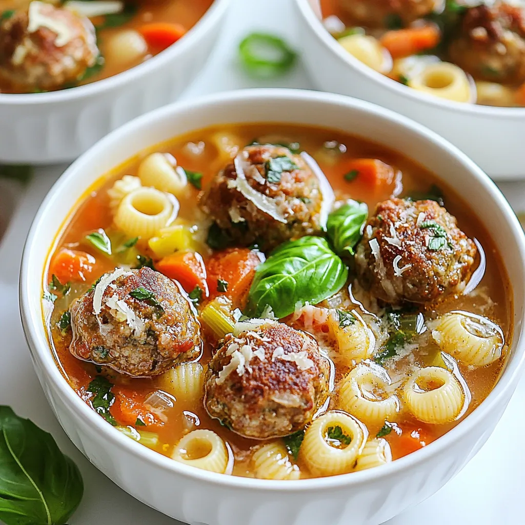 Italian Meatball Soup Hearty and Comforting Recipe