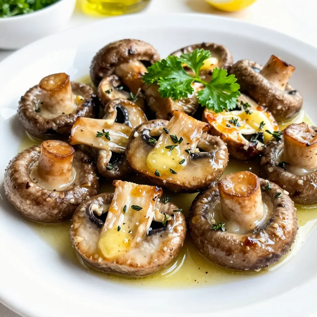 Garlic Butter Roasted Mushrooms Luscious and Simple Dish
