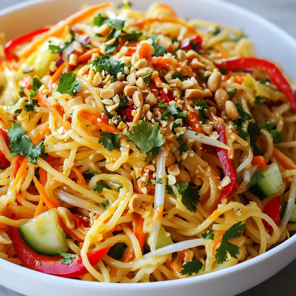 Thai Peanut Noodle Salad Fresh and Flavorful Dish