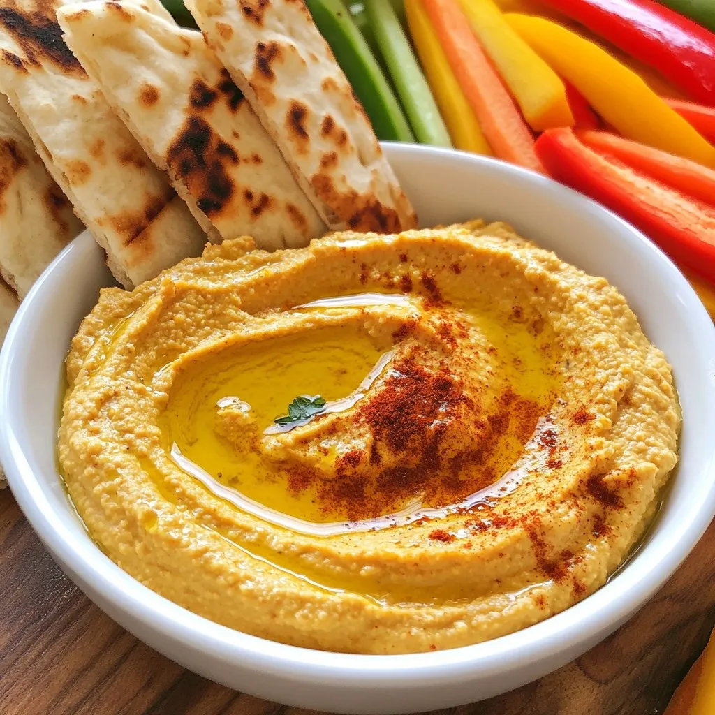 Roasted Red Pepper Hummus Flavorful and Healthy Dip