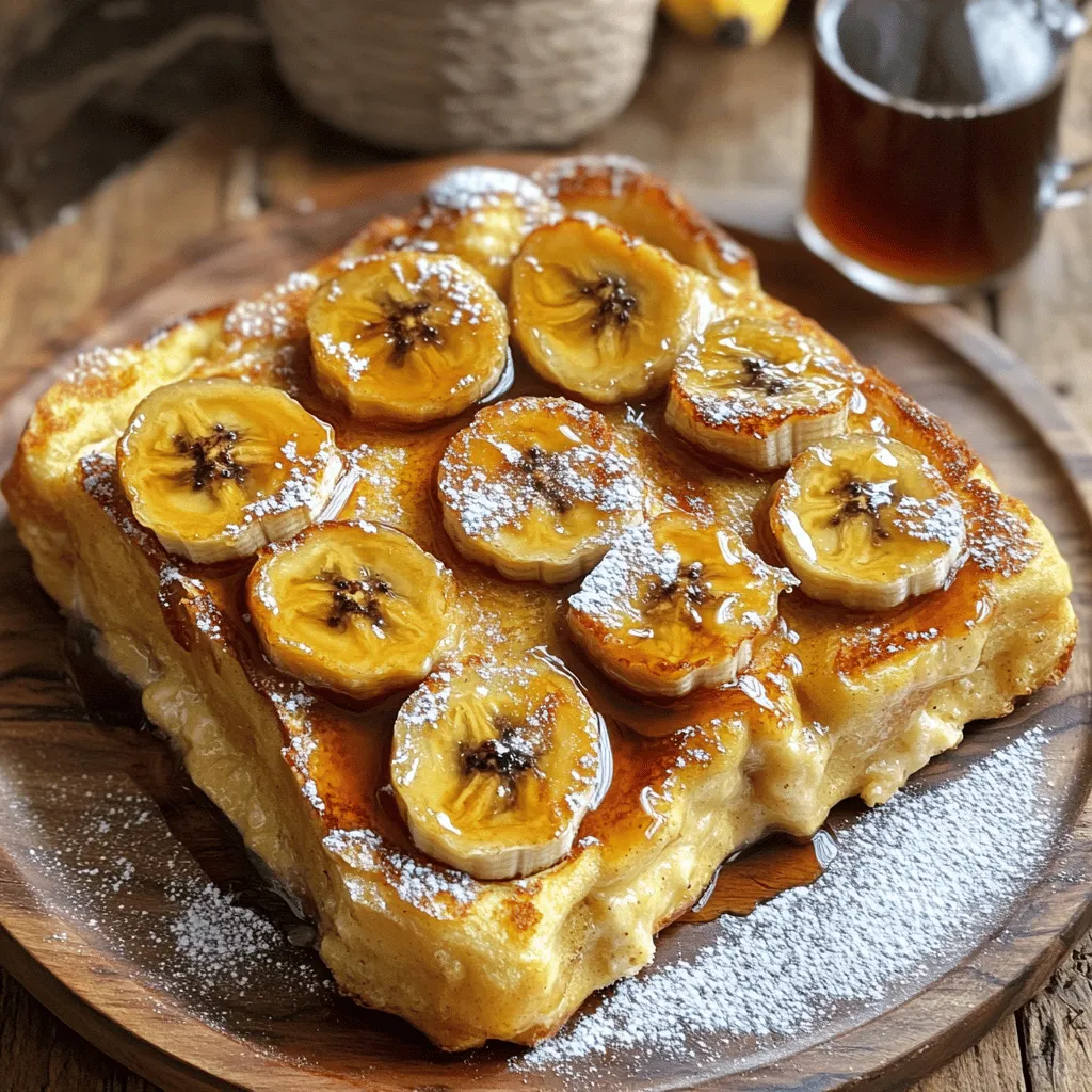 Caramelized Banana French Toast Casserole Delight