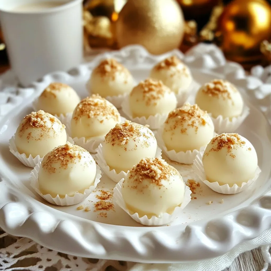 Eggnog Truffles Delightful Holiday Treat Recipe