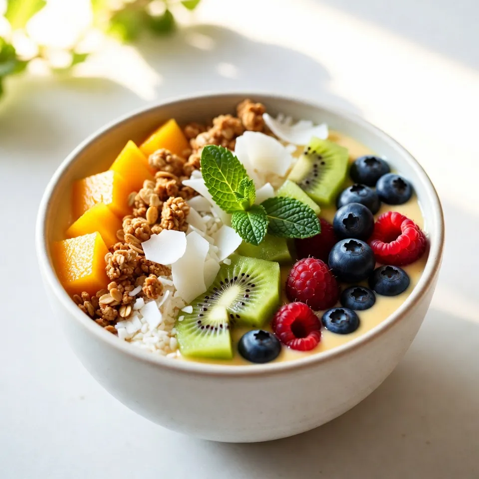 Tropical Mango Smoothie Bowl Nourishing and Delicious