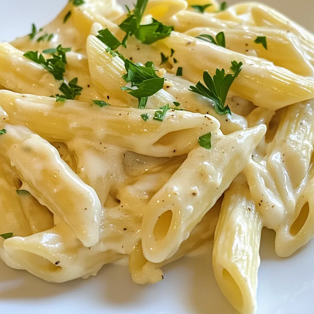 Cauliflower Alfredo Penne Simple and Tasty Meal