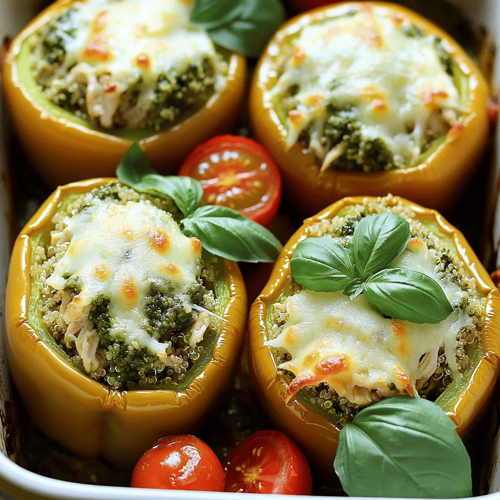 Pesto Chicken Stuffed Peppers Flavorful and Easy Meal