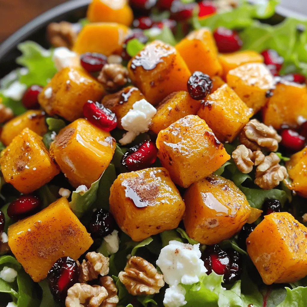 Harvest Roasted Butternut Squash Salad Delightful Dish