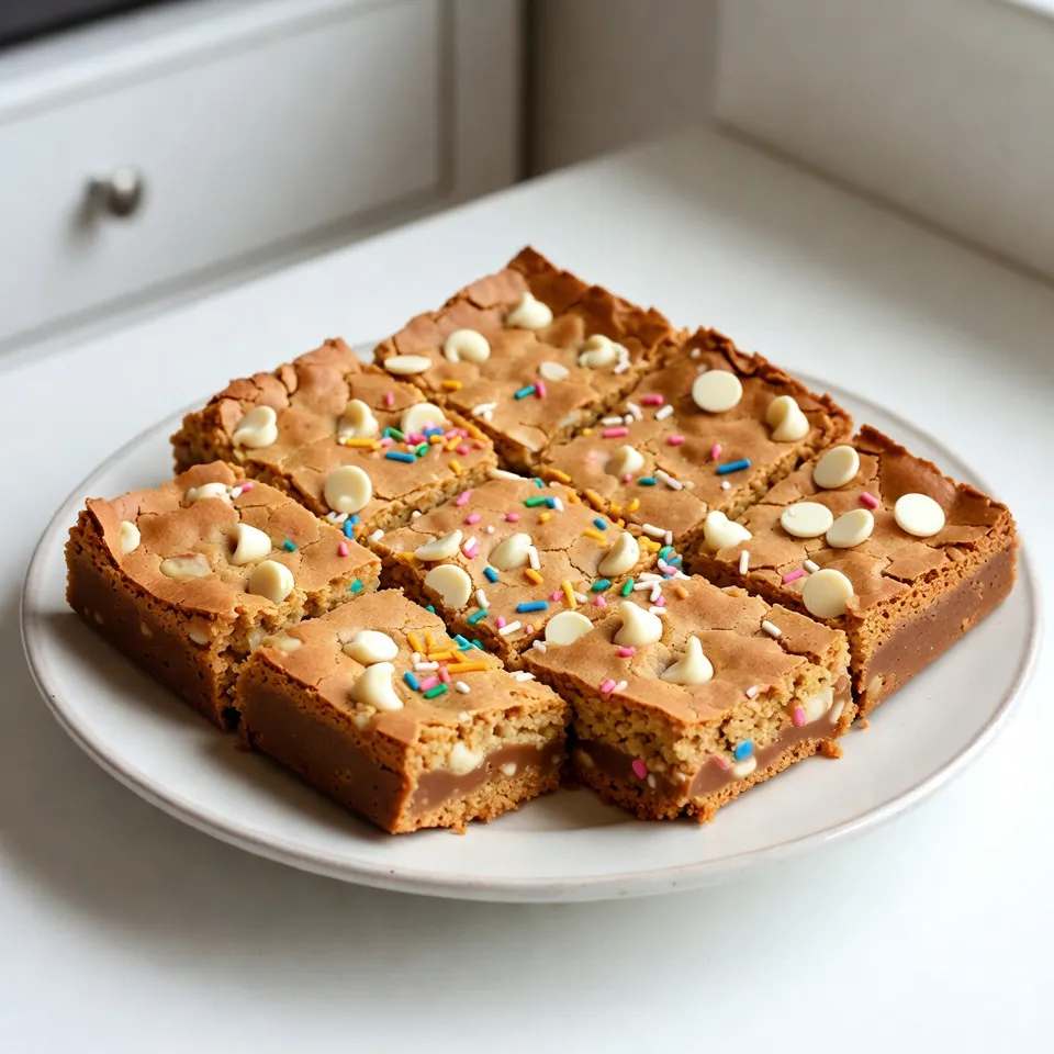 Birthday Cake Blondies Simple and Fun Dessert Treat