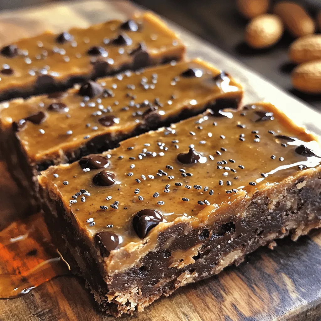 Chocolate Peanut Butter Energy Bars Healthy Snack Idea