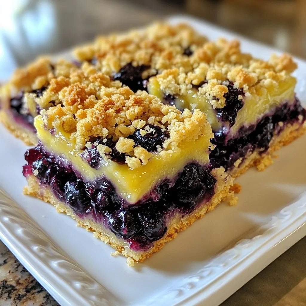 Blueberry Crumble Bars Satisfying Easy Dessert Recipe