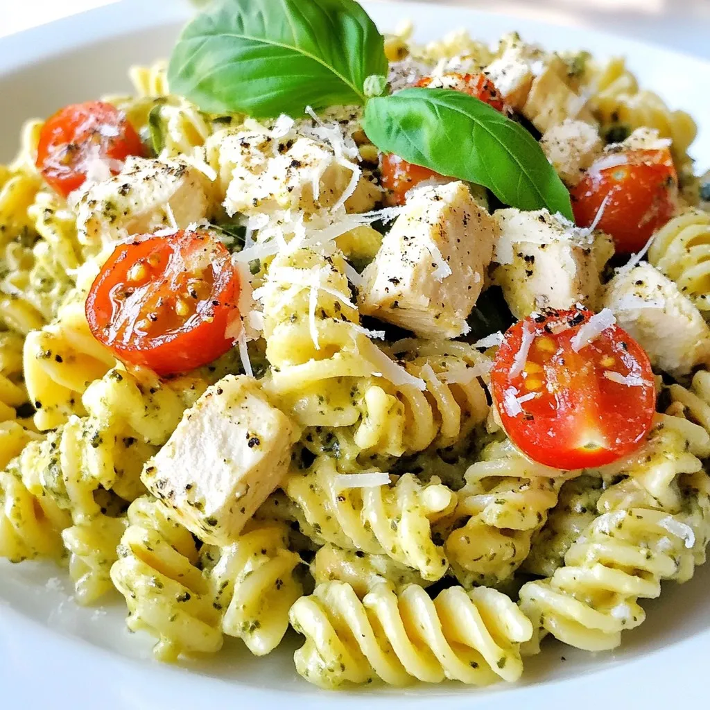 Creamy Pesto Chicken Pasta Delightful Comfort Dish