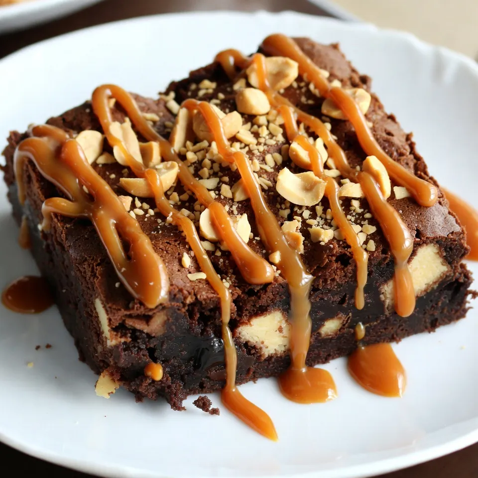 Snickers Stuffed Brownies Rich and Decadent Dessert