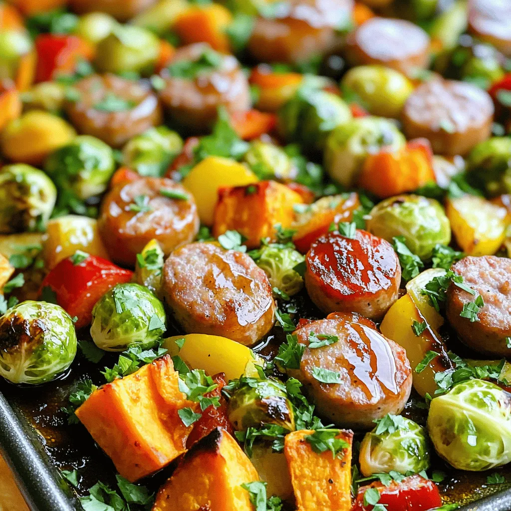 Sheet-Pan Maple Glazed Sausage and Veggies Delight