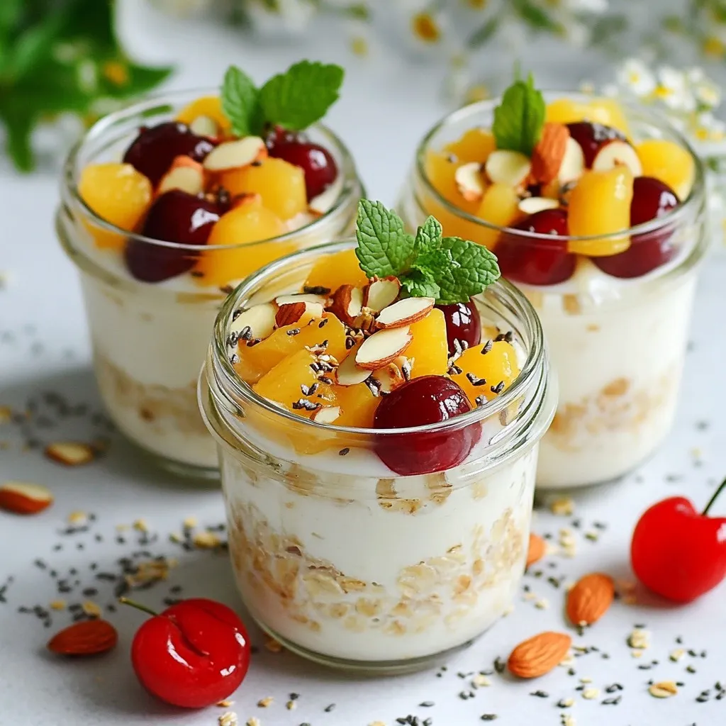 Cherry Almond Overnight Oats Simple and Nutritious Meal