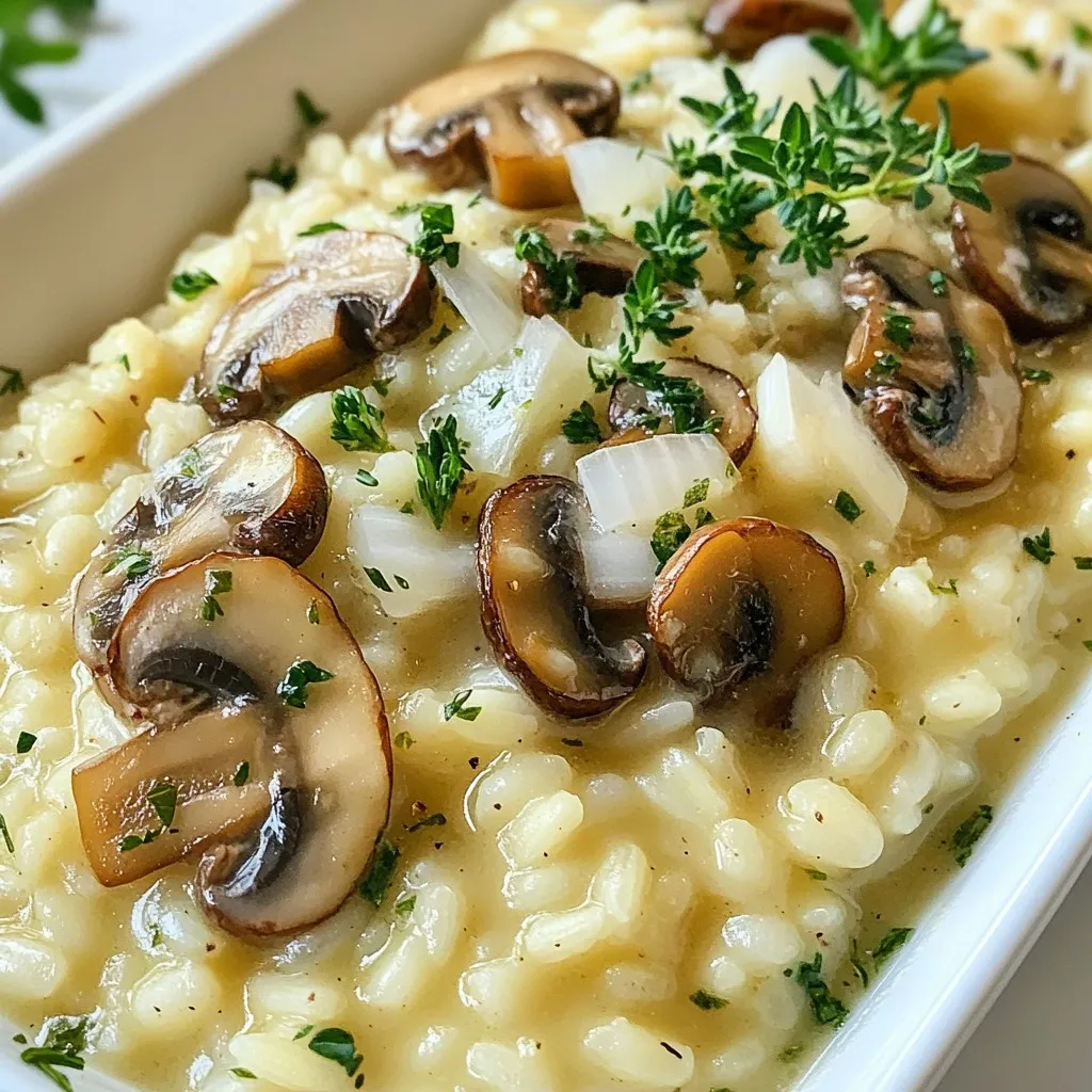 Garlic Butter Mushroom Risotto Creamy Comfort Meal