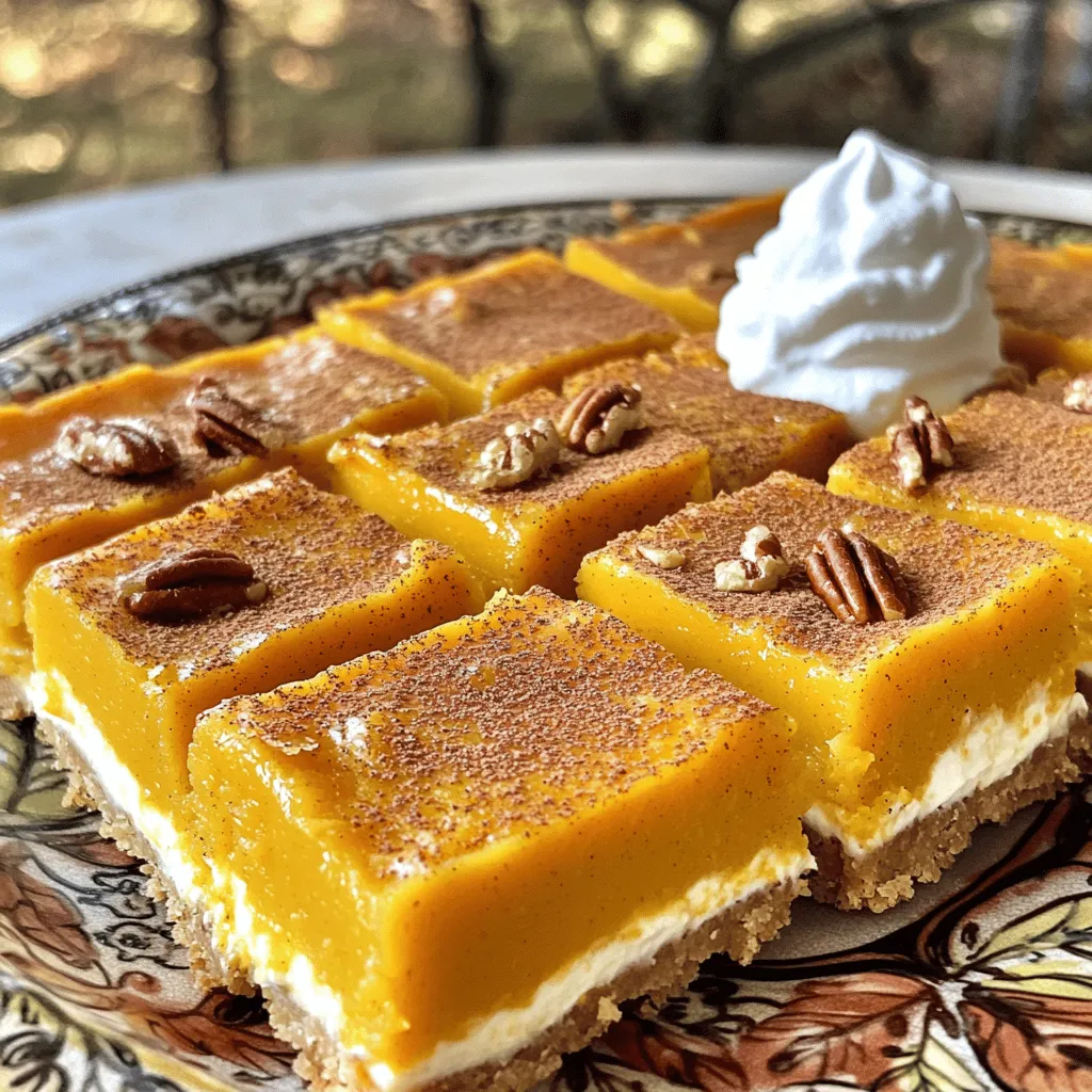 Pumpkin Cream Cheese Bars Delightful Fall Dessert