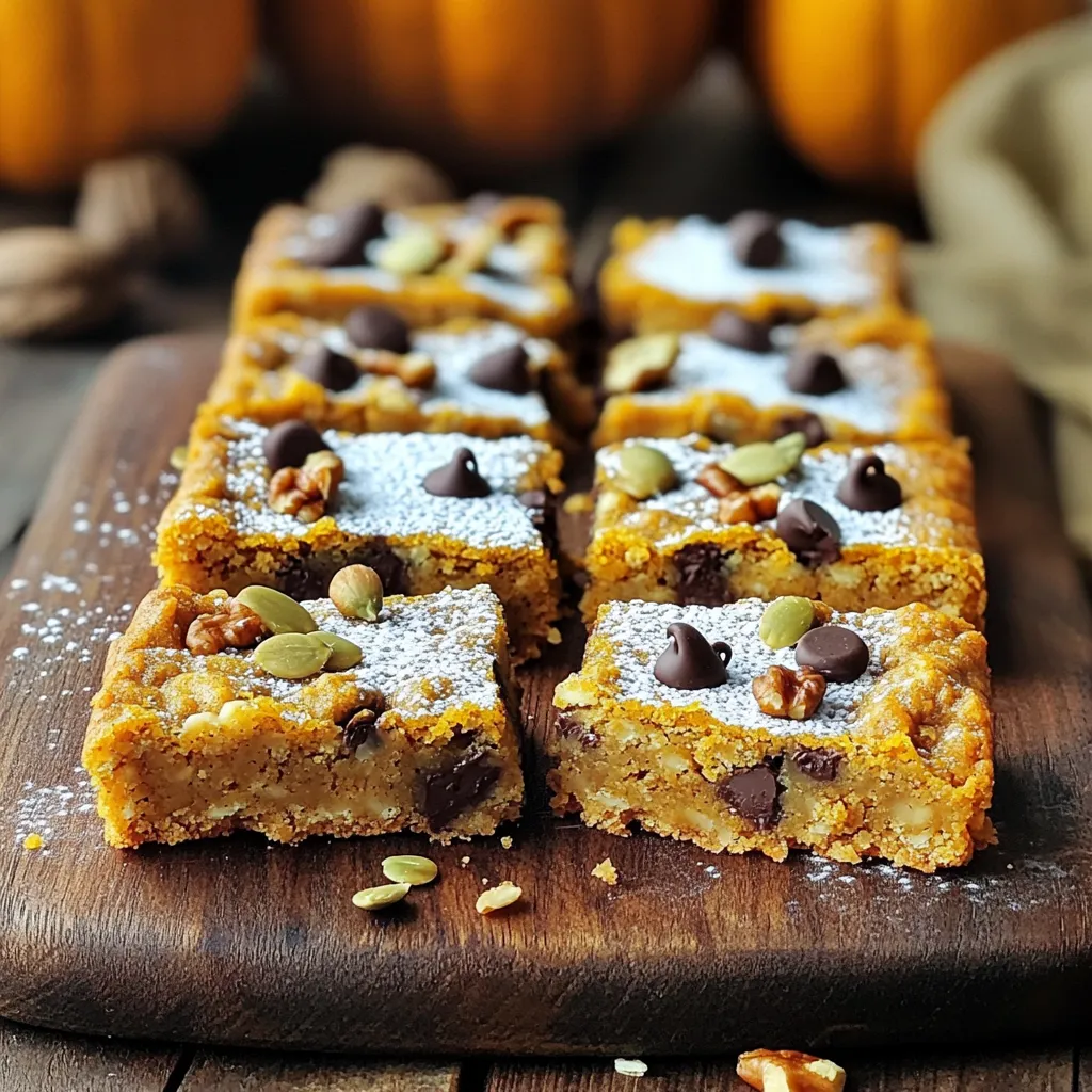 Pumpkin Spice Oatmeal Cookie Bars Delightful Treat