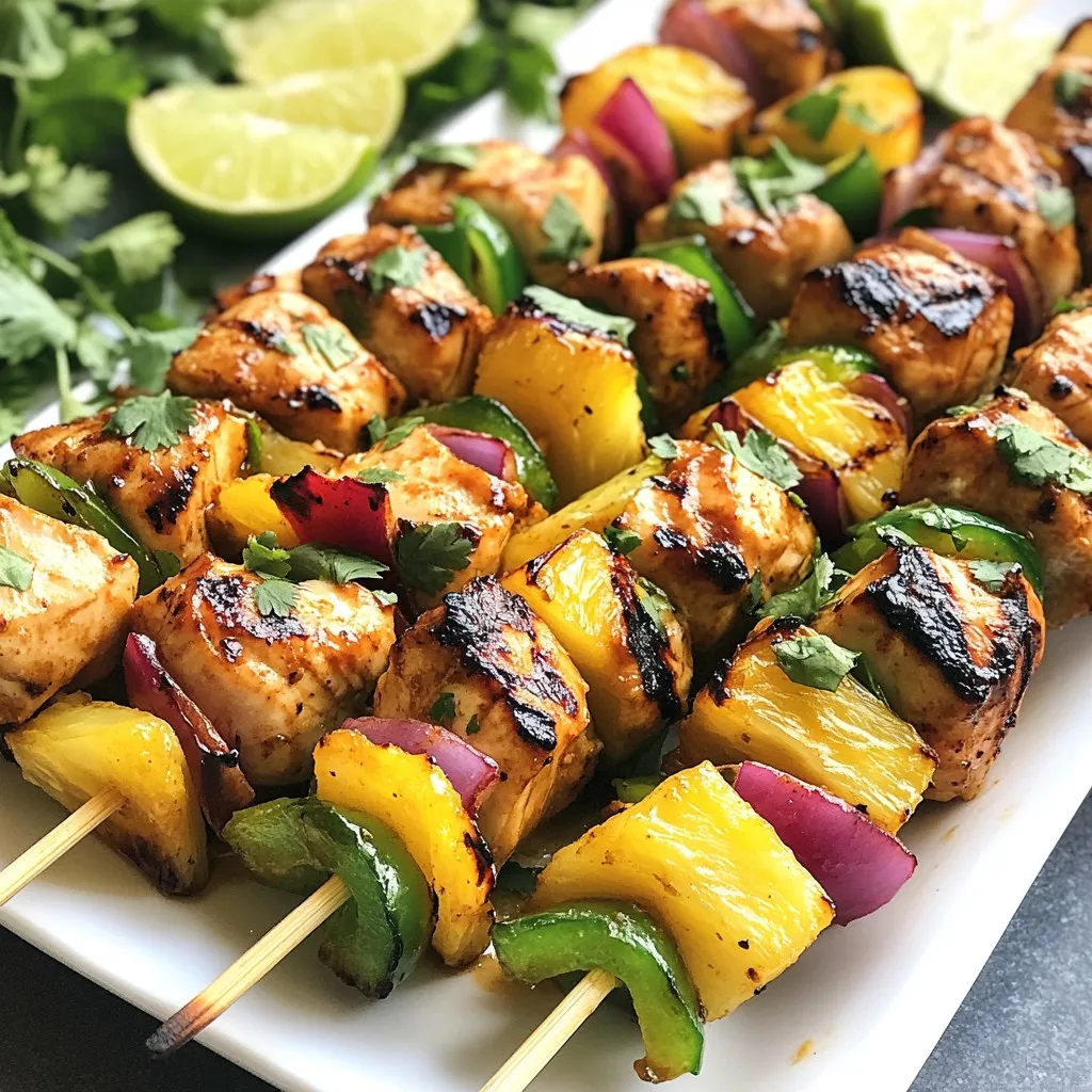 BBQ Pineapple Chicken Kabobs Flavorful and Juicy Dish