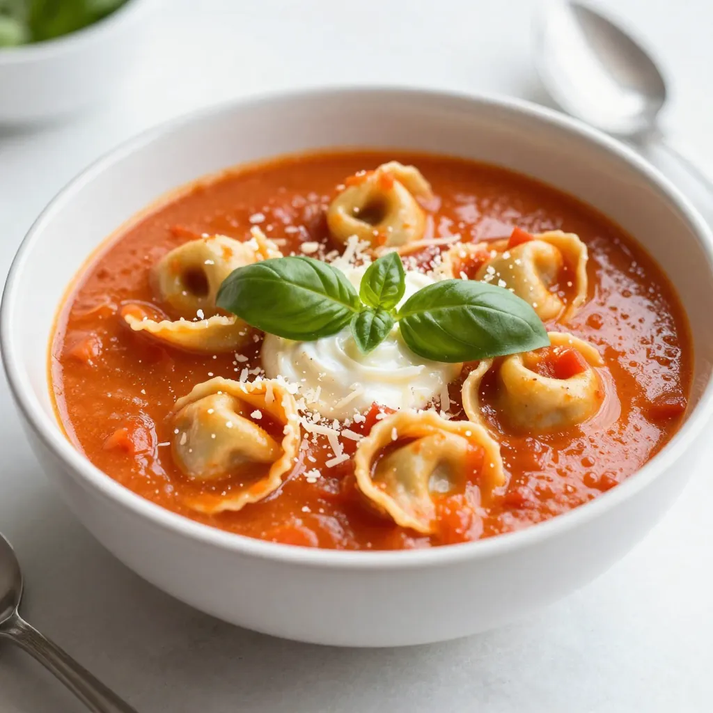 Creamy Tomato Tortellini Soup Quick and Hearty Meal