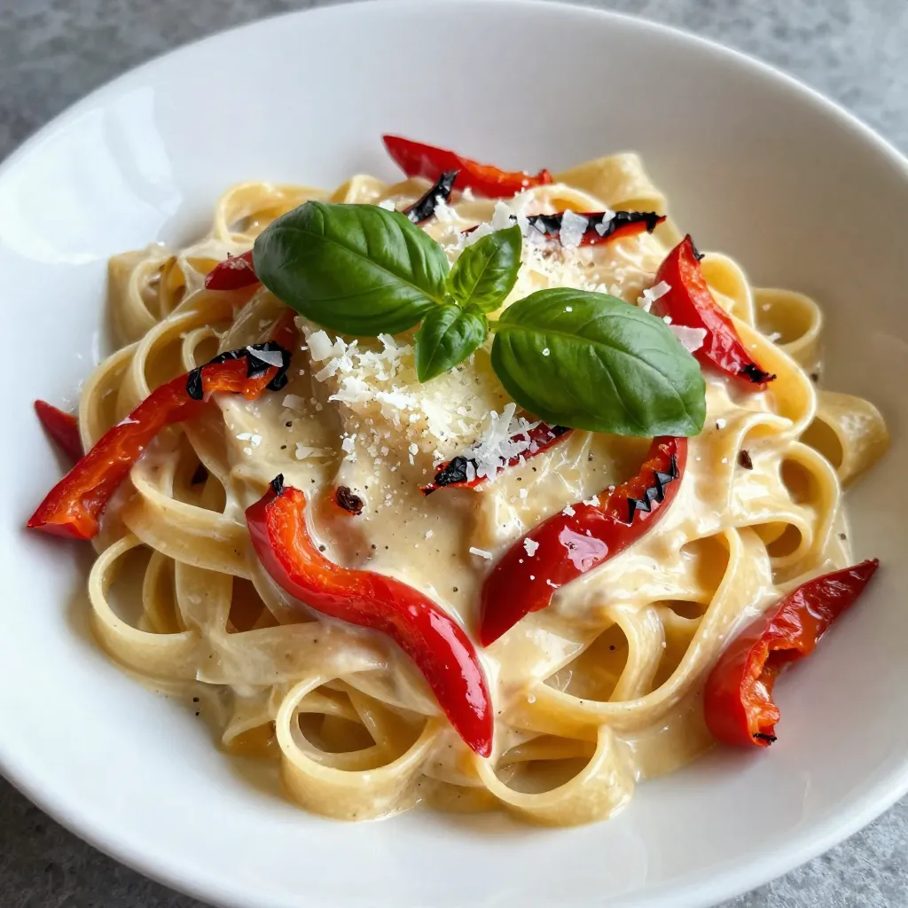 Creamy Roasted Red Pepper Pasta Delightful and Easy