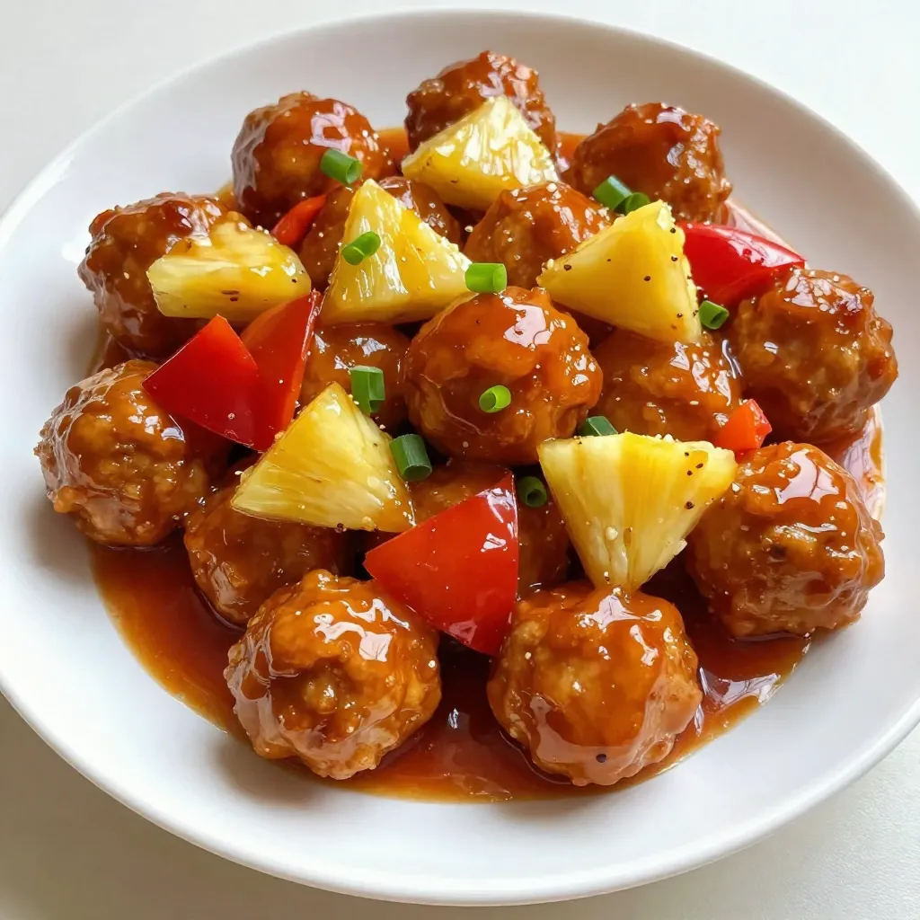 Sweet and Sour Chicken Meatballs Flavorful Delight