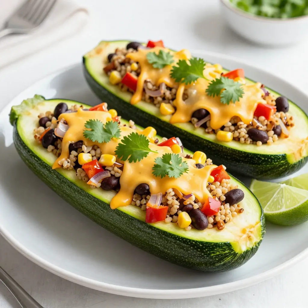 Southwest Stuffed Zucchini Boats Flavorful and Easy Dish