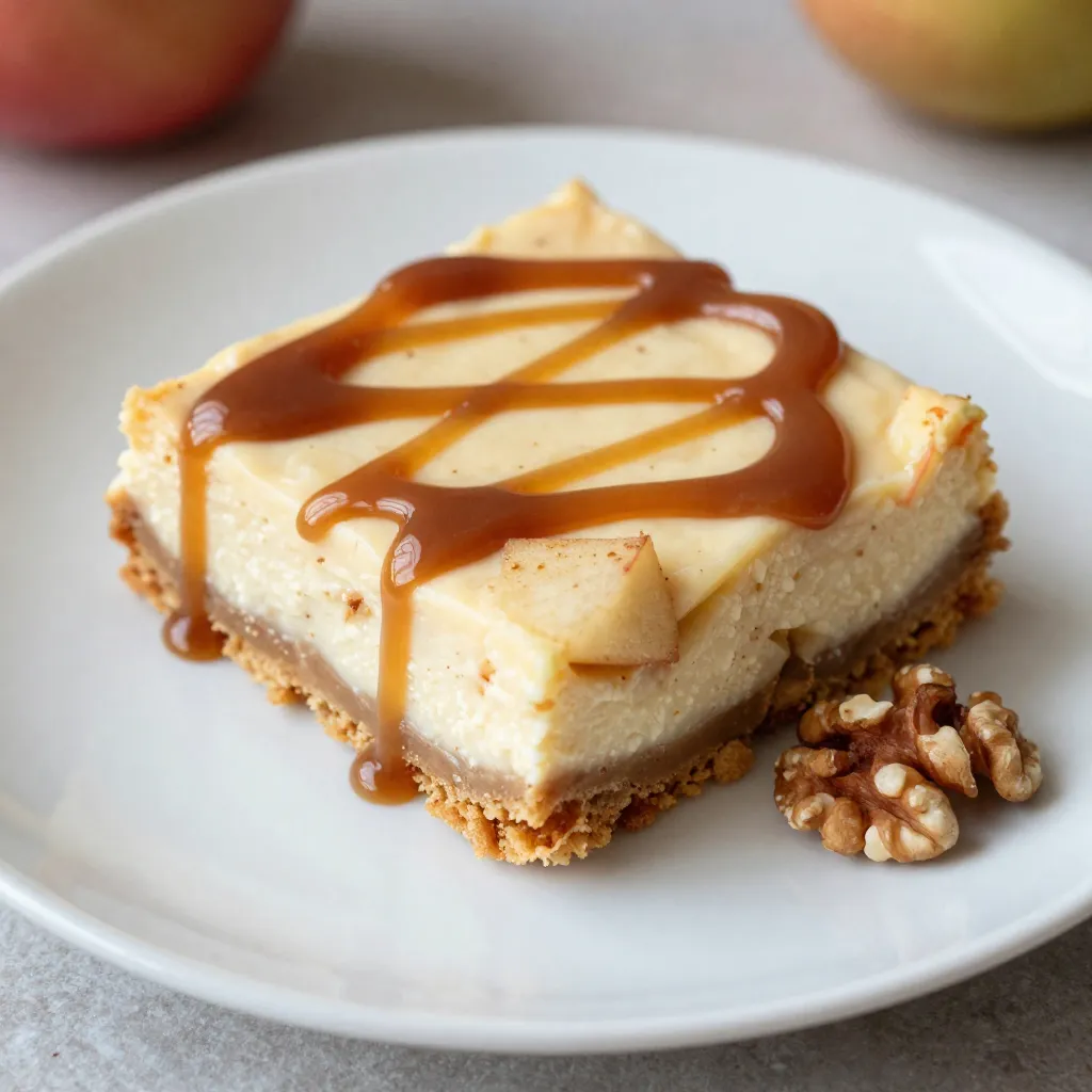 Caramel Apple Cheesecake Bars Irresistible Dessert Treat