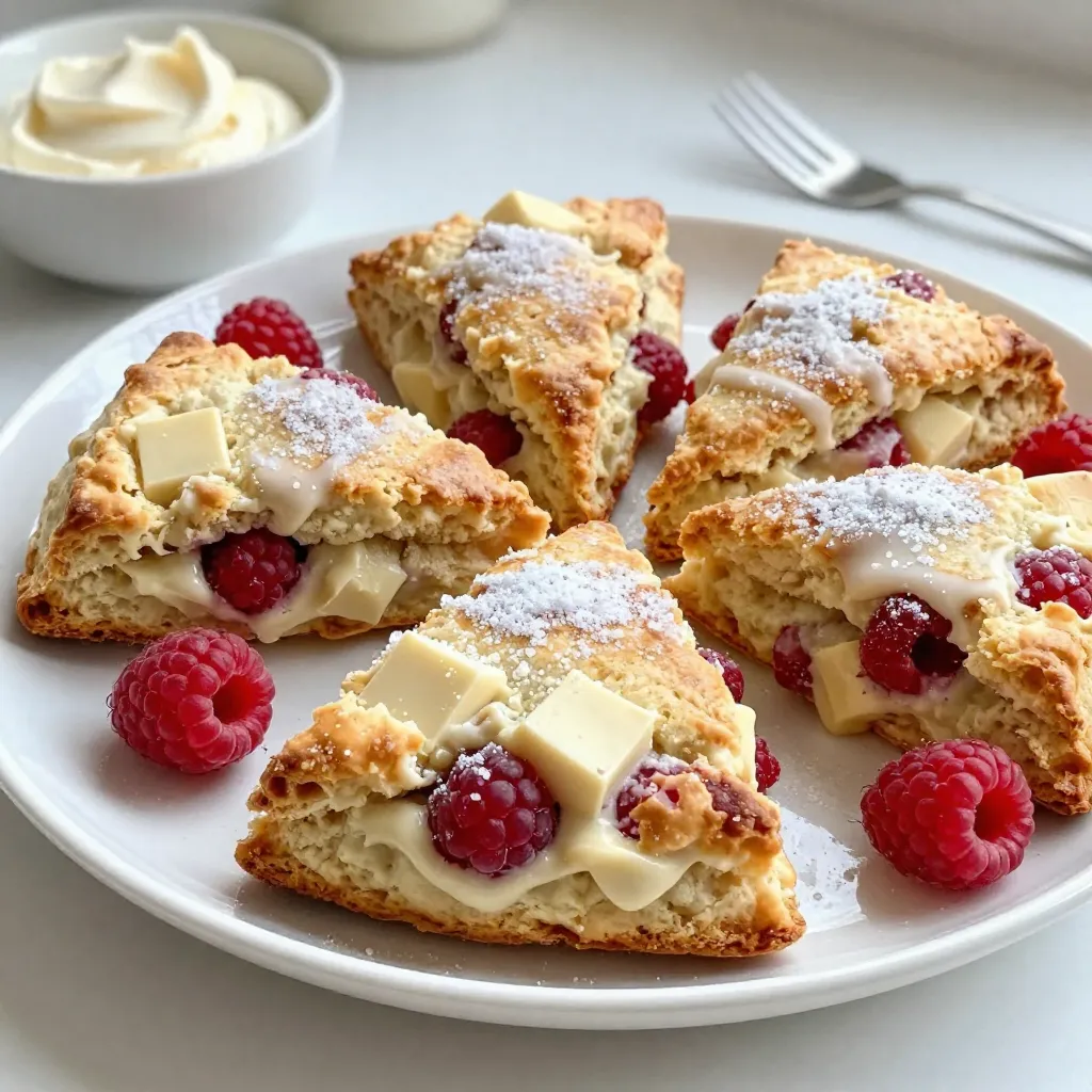 Raspberry White Chocolate Scones Delightful and Easy