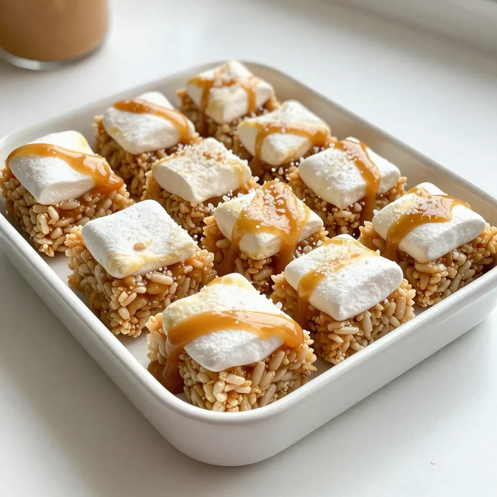 Salted Caramel Rice Krispie Treats Delightful and Easy