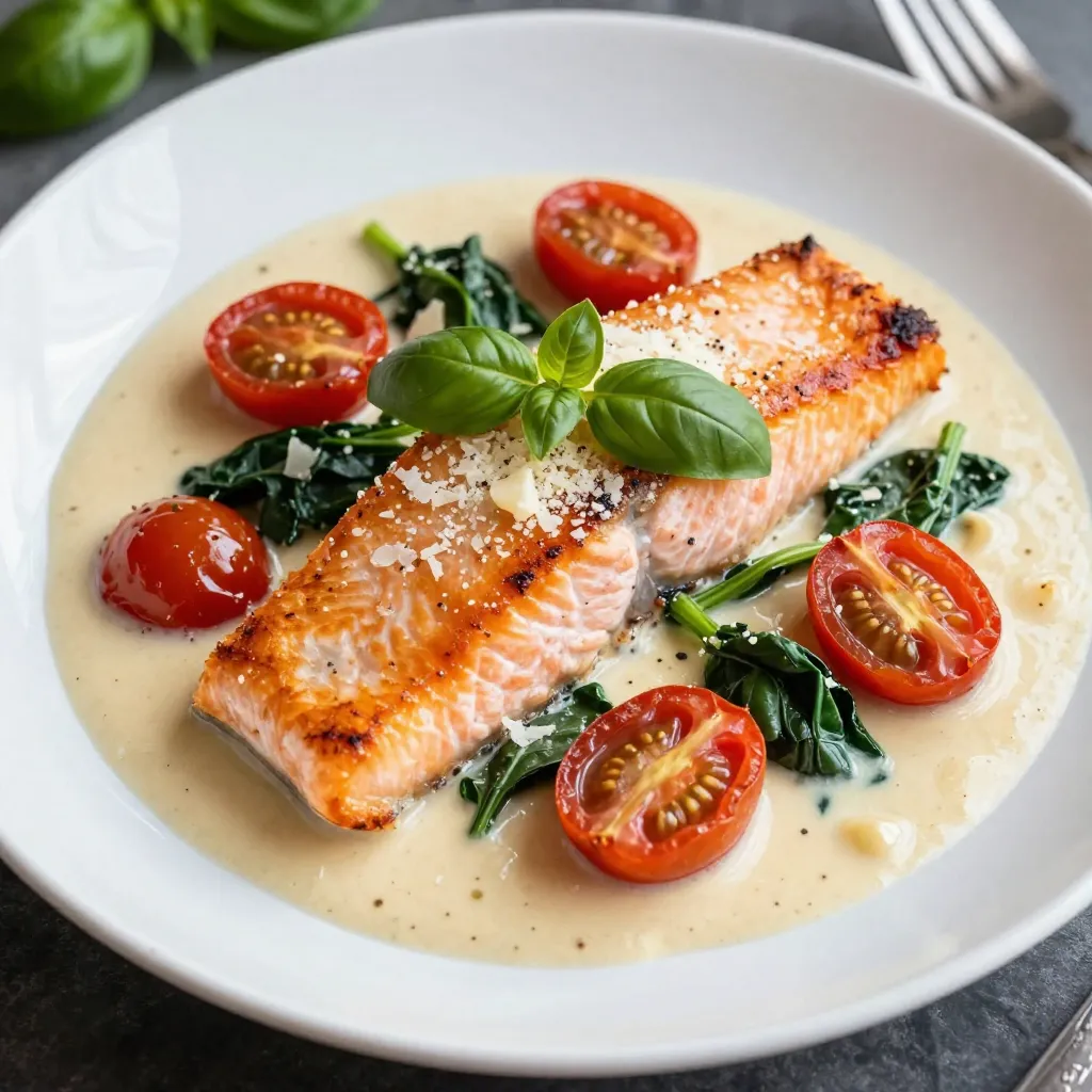 Creamy Garlic Tuscan Salmon Delightful Quick Meal