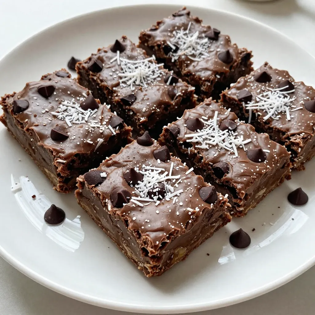 Chocolate Coconut Energy Bars Healthy Snack Recipe