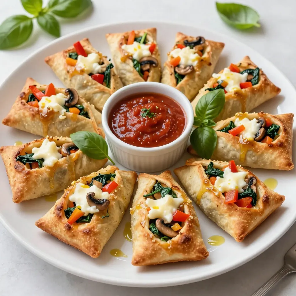 Supreme Veggie Pizza Rolls Easy and Tasty Recipe