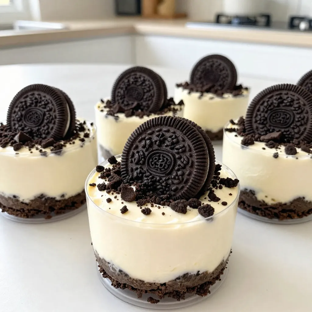 No-Bake Oreo Cheesecake Cups Delightful Dessert Treat