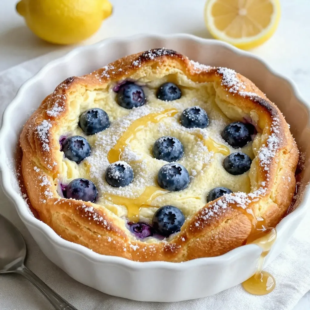 Lemon Blueberry Dutch Baby Flavorful and Easy Recipe