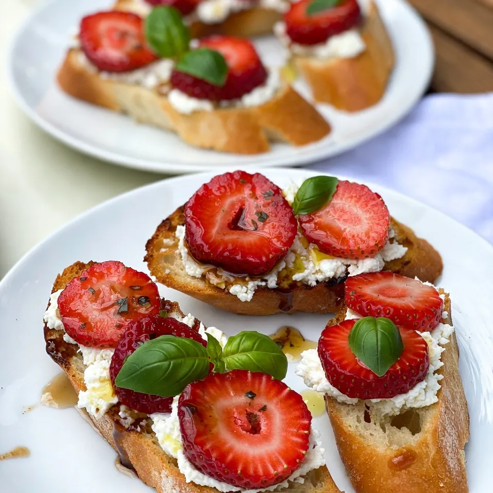 Balsamic Strawberry Bruschetta Simple and Tasty Dish