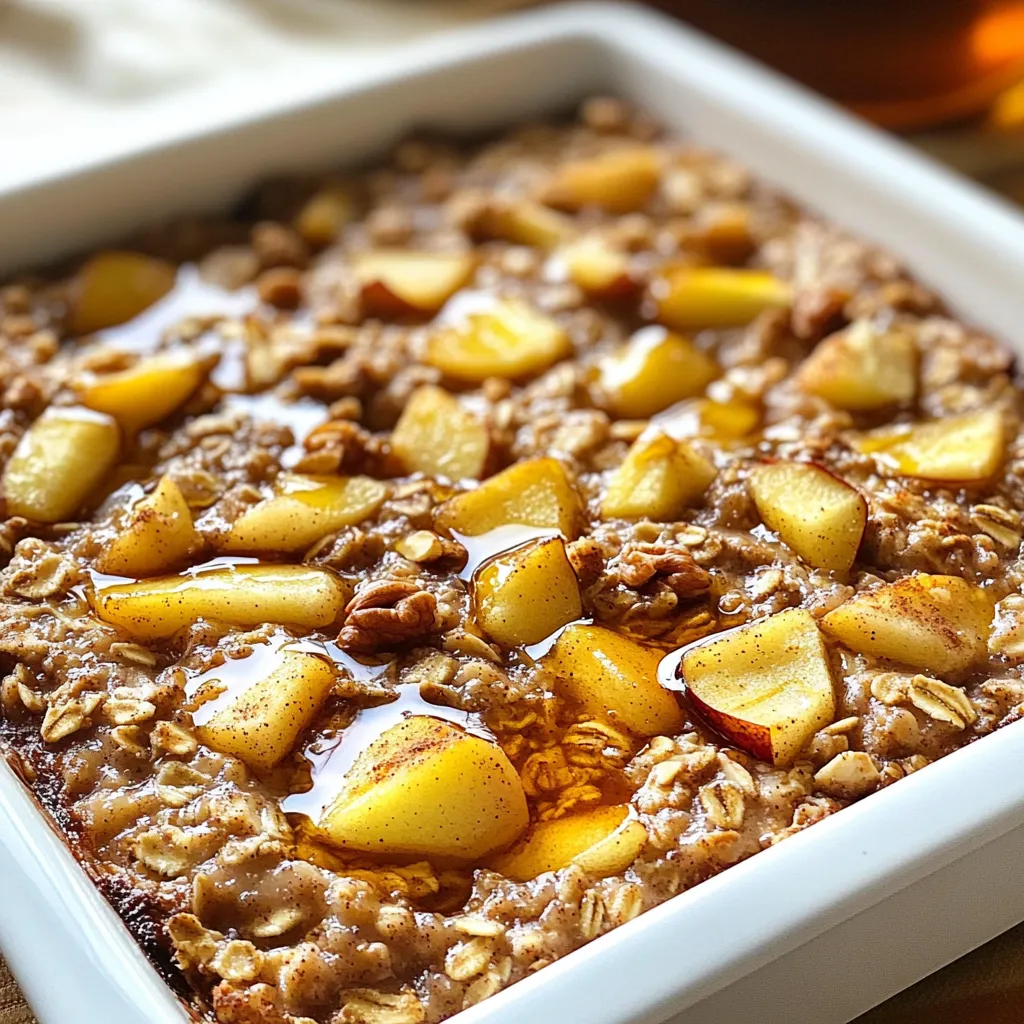 Maple Apple Oatmeal Bake Simple and Tasty Delight